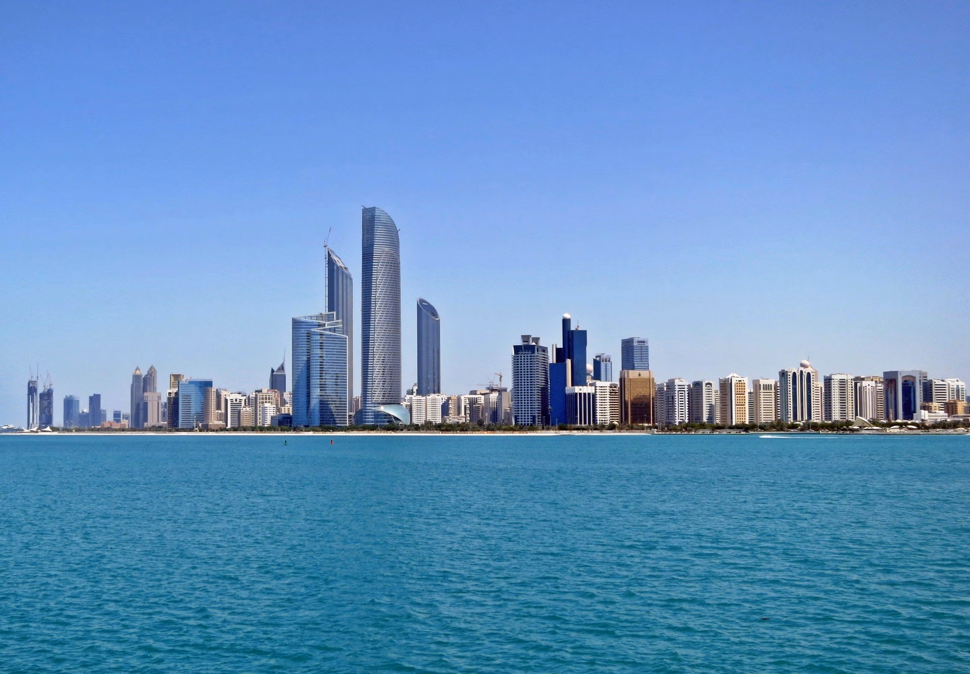 Abu Dhabi Skyline from Marina scaled 1