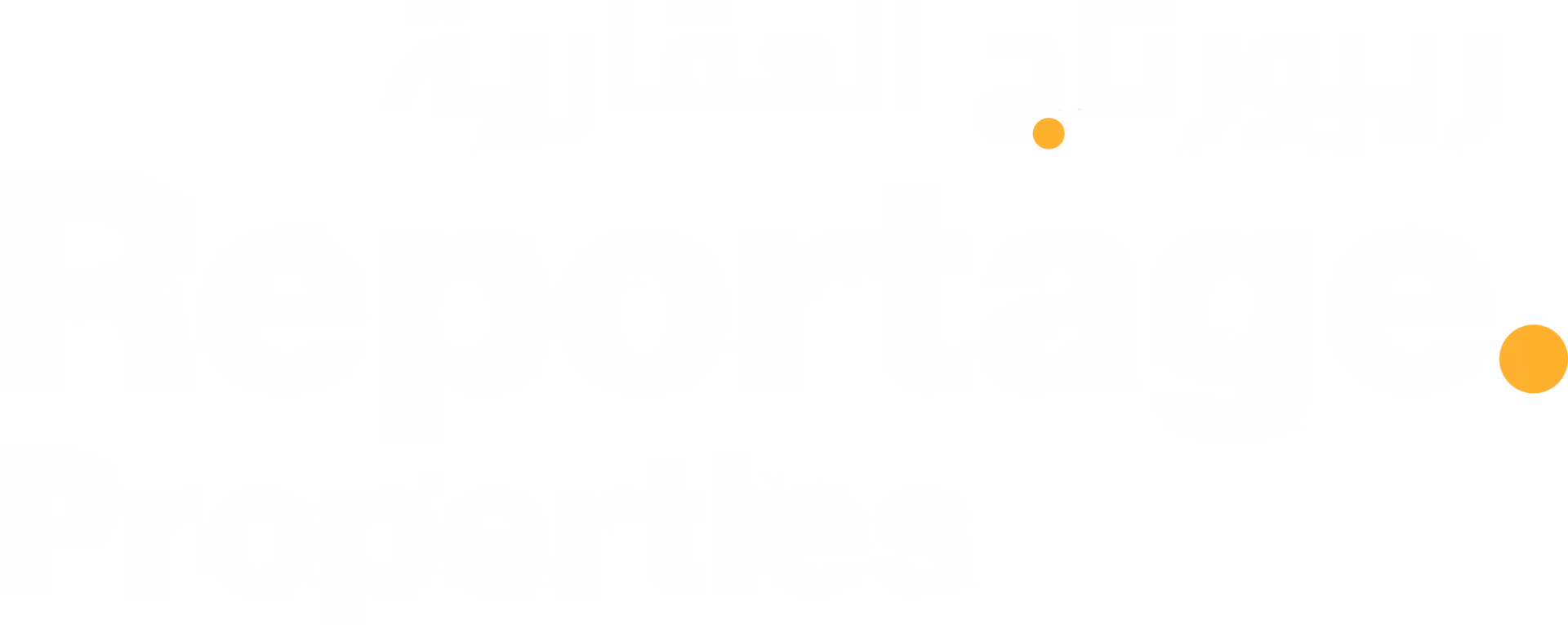 Reportage Properties logo white