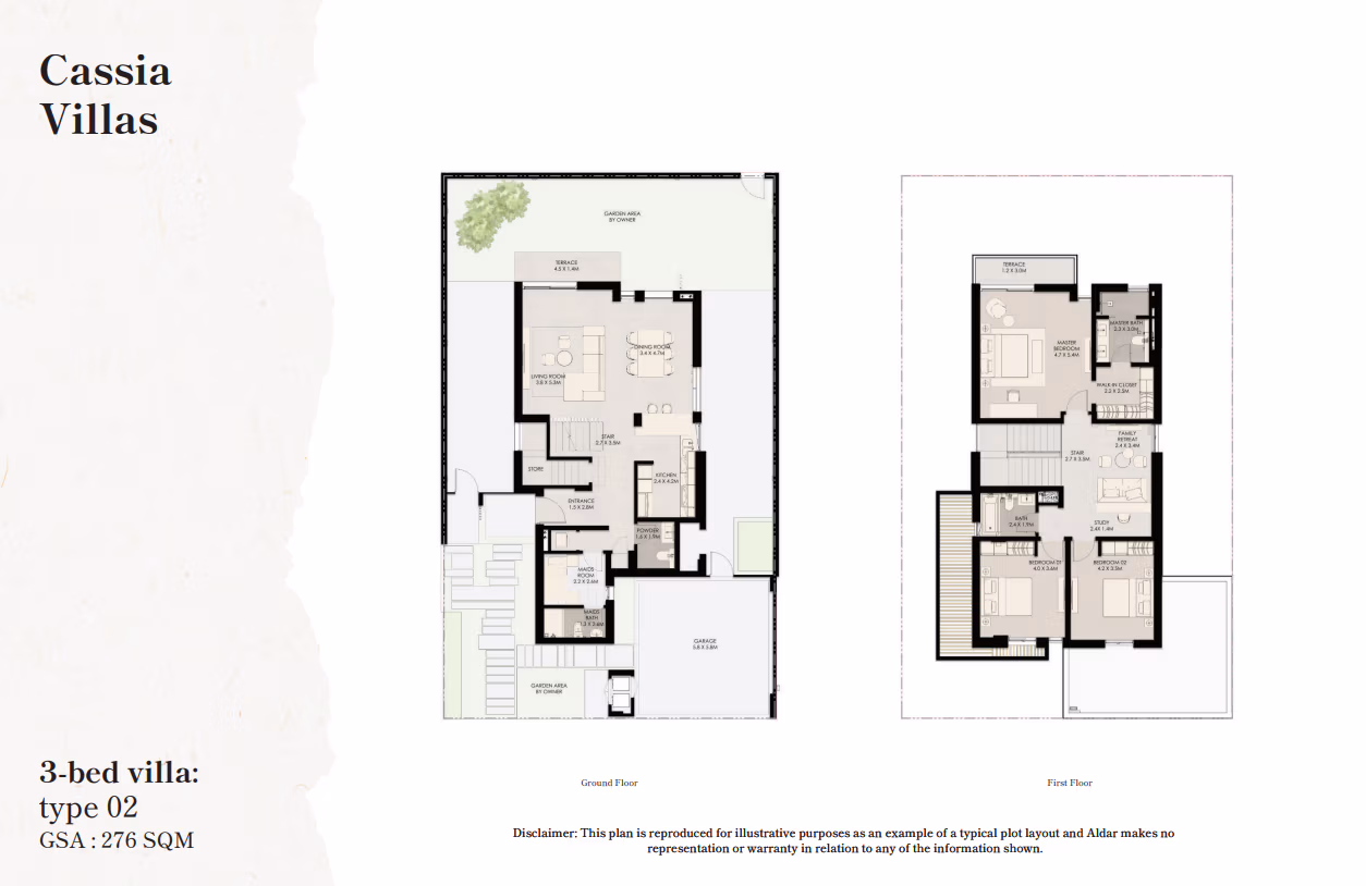 The Wilds Floor Plan 3 Bedroom Villa Type 02