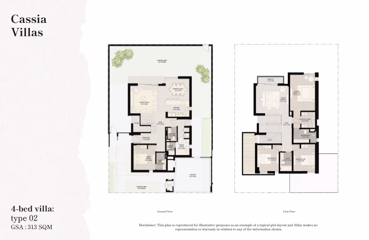 The Wilds Floor Plan 4 Bedroom Villa Type 02