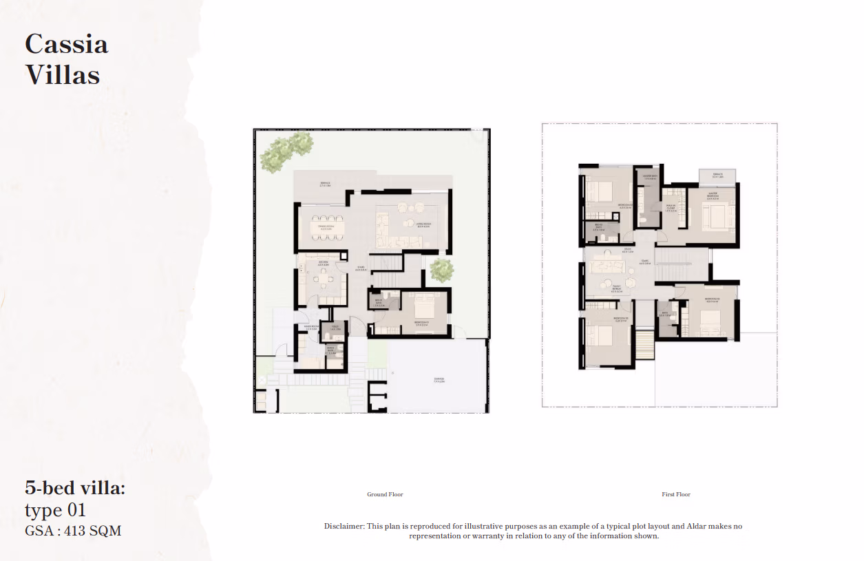 The Wilds Floor Plan 5 Bedroom Villa Type 01