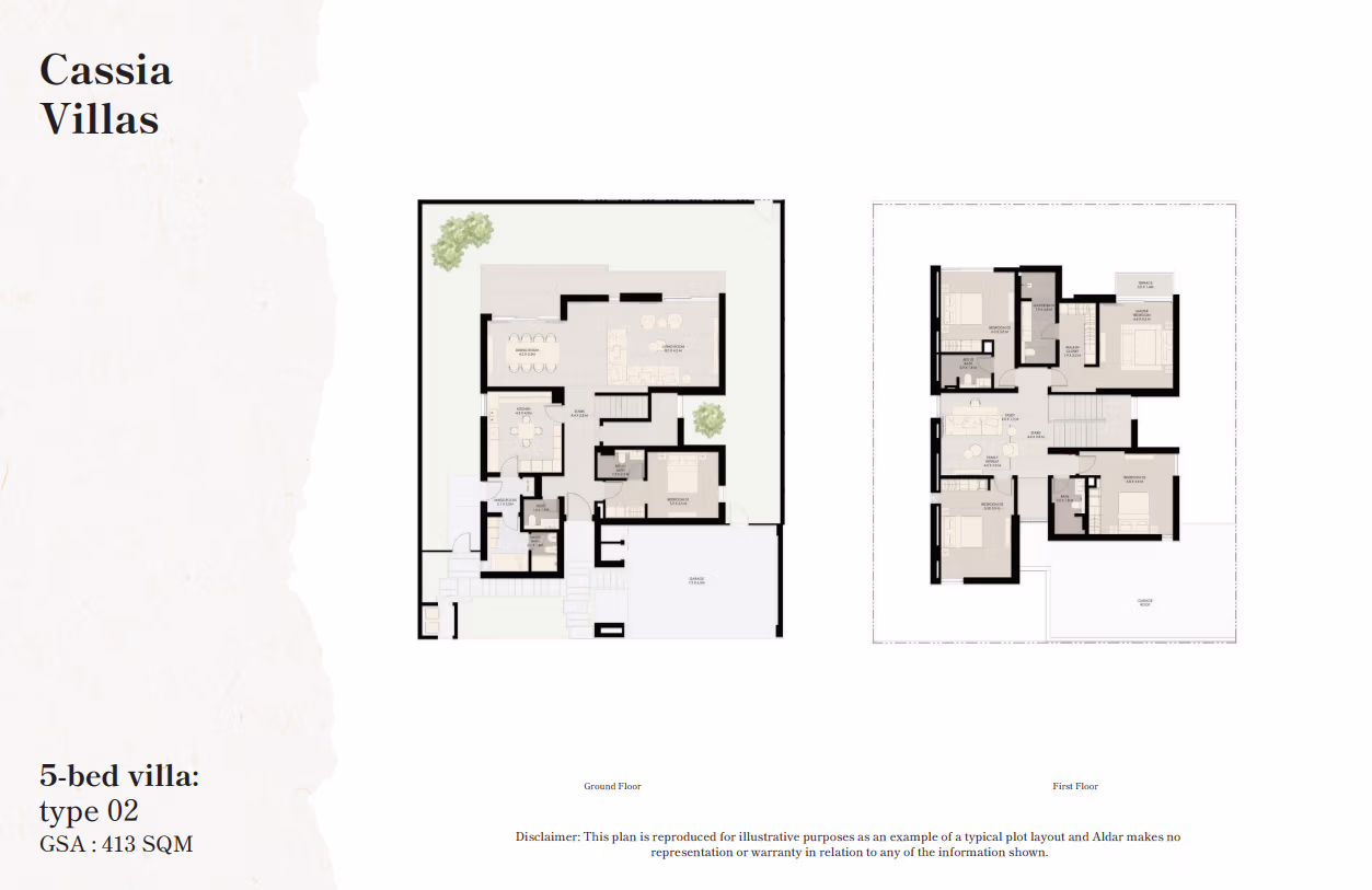 The Wilds Floor Plan 5 Bedroom Villa Type 02