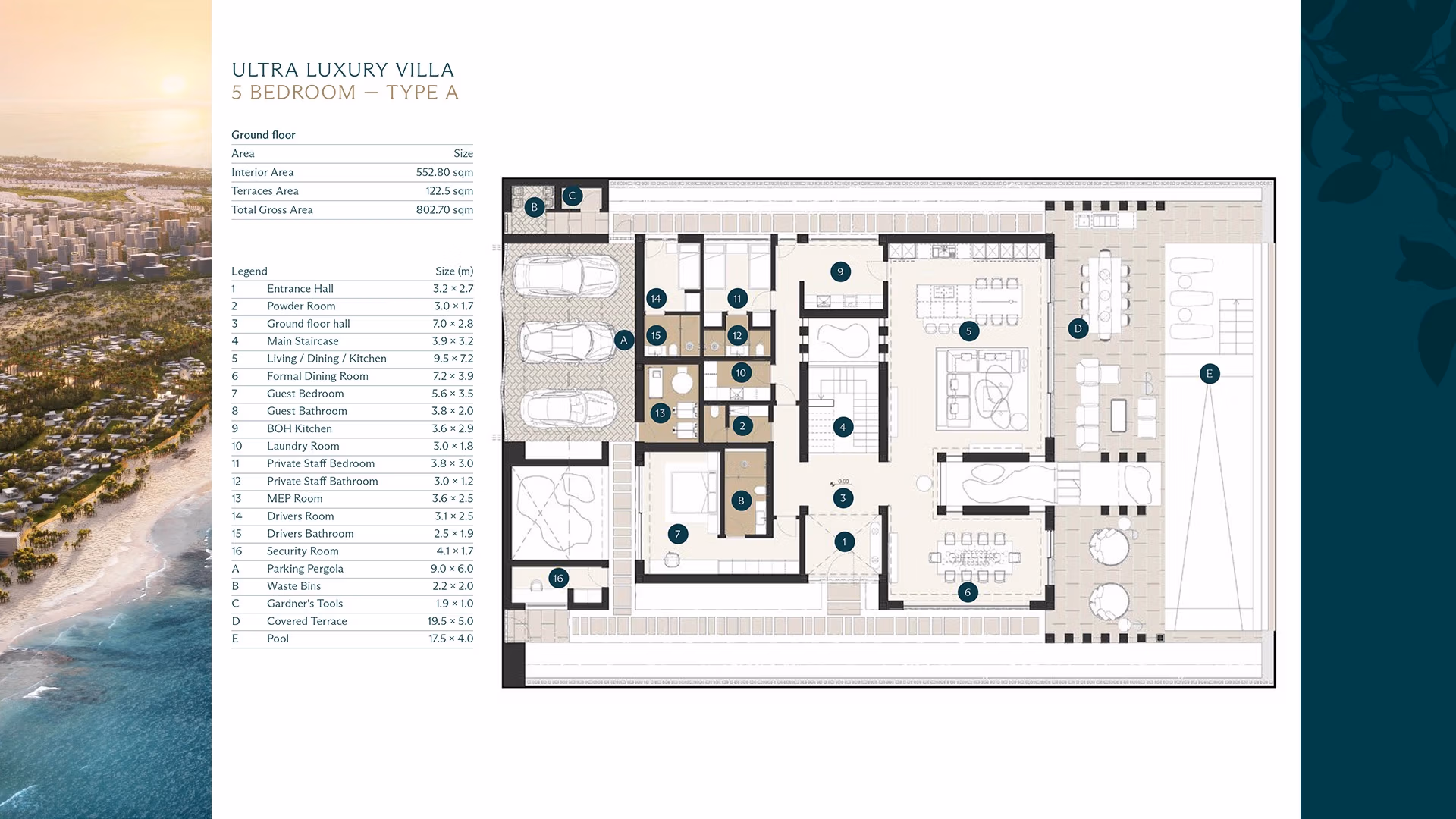 Ras Al Hekma 5BR Floor Plan Ultra Luxury Villa - Type A (01)