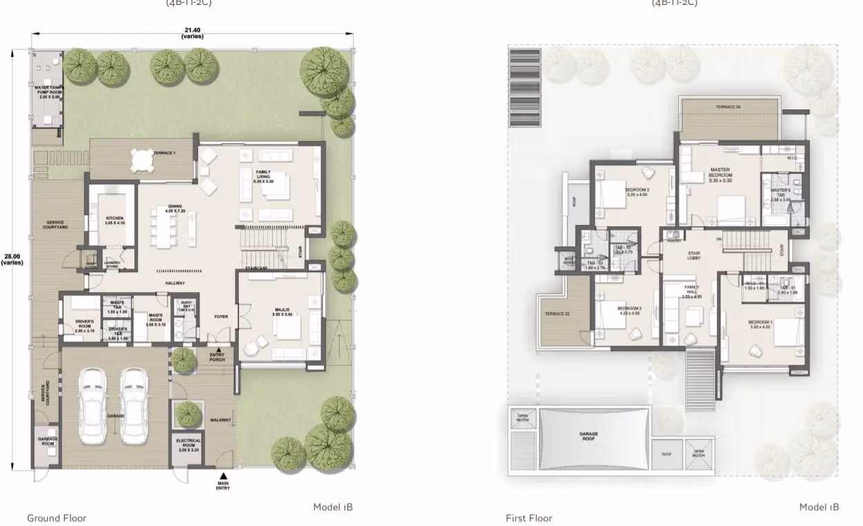 West Yas Floor Plan Model 1B