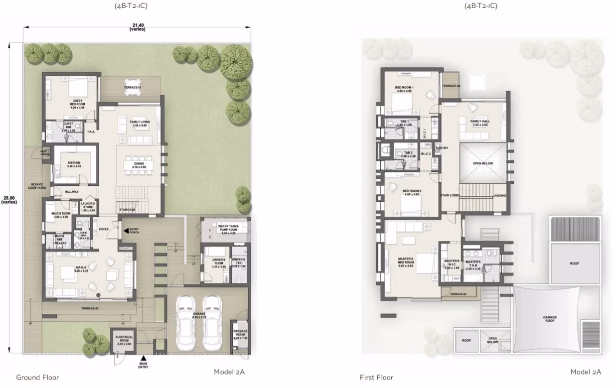 West Yas Floor Plan Model 2A