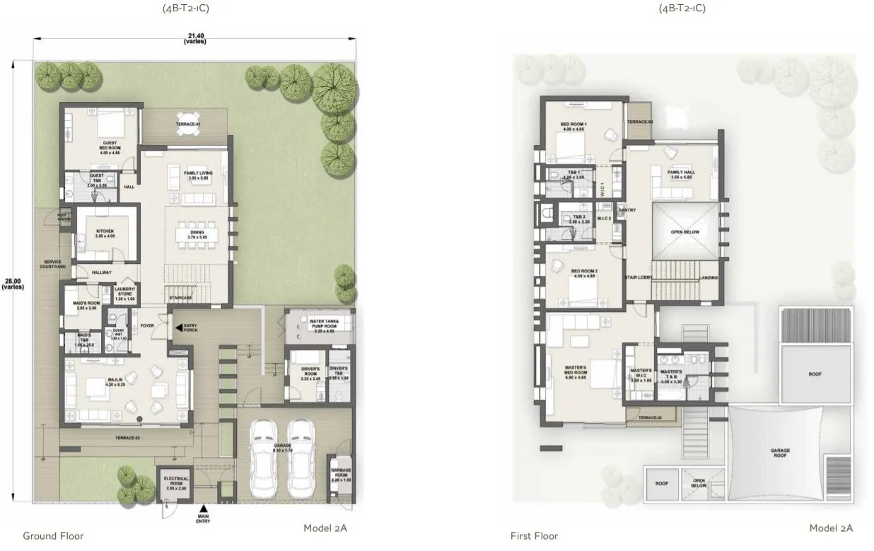 West Yas Floor Plan Model 2A