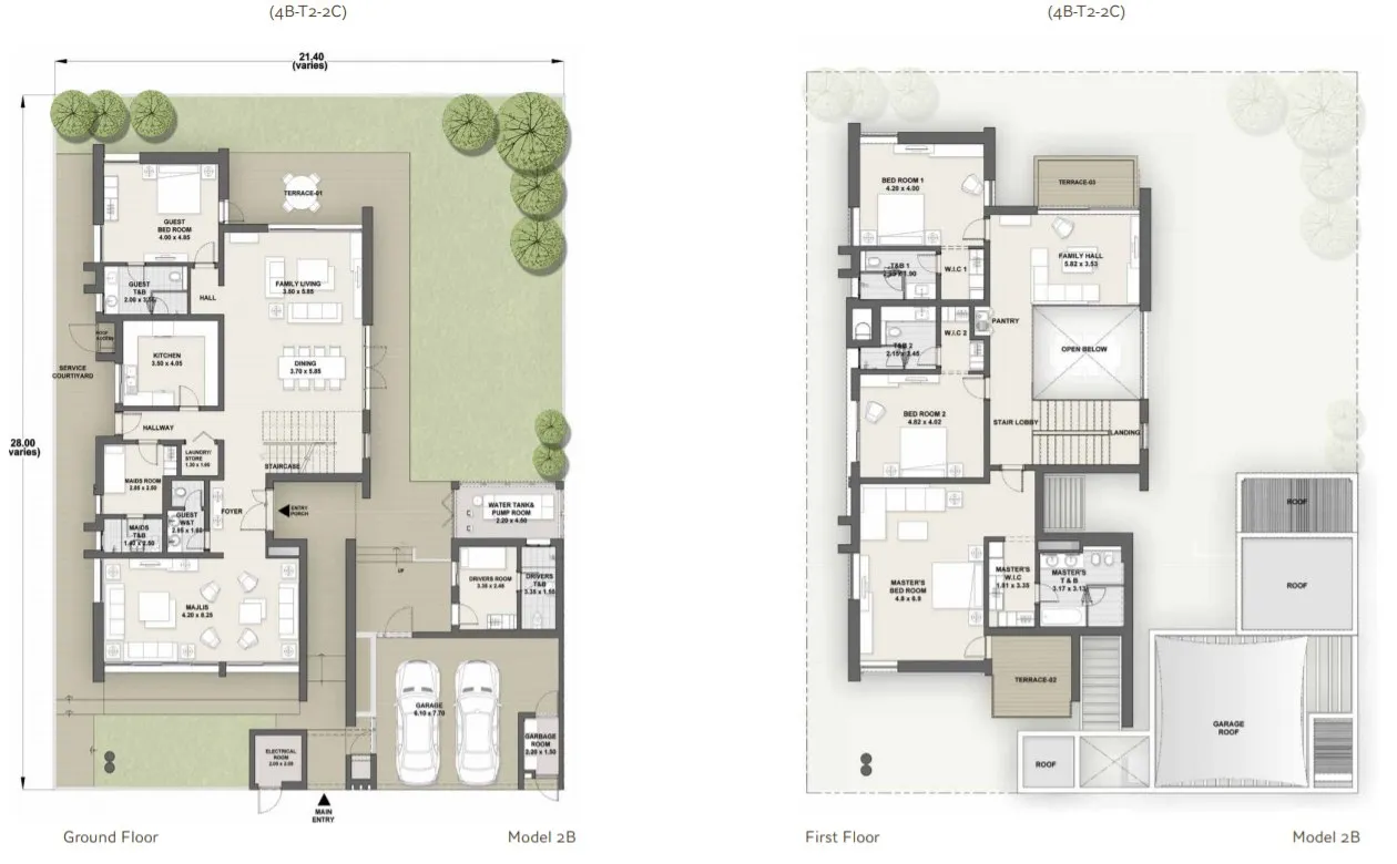 West Yas Floor Plan Model 2B