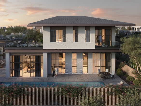 Double Row Corner | South Californian Frontage. Villa for sale in Al Naseem, Al Hudayriat Island