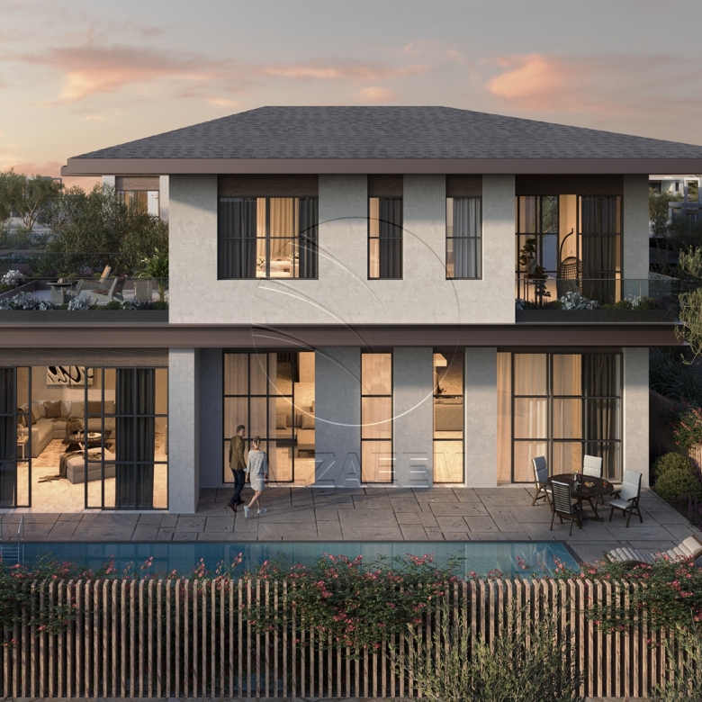 Double Row Corner | South Californian Frontage. Villa for sale in Al Naseem, Al Hudayriat Island
