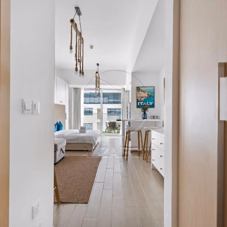 Furnished Studio with partial Canal and Golf View