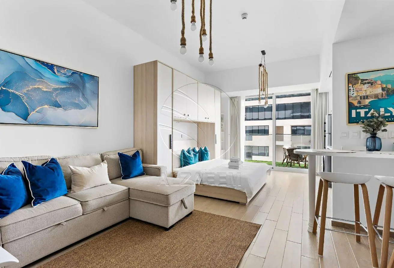 Furnished Studio with partial Canal and Golf View