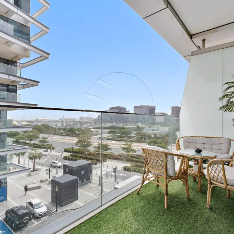 Furnished Studio with partial Canal and Golf View