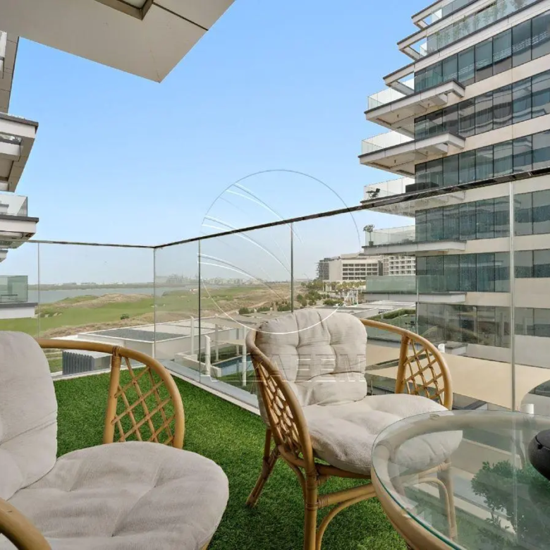 Furnished Studio with partial Canal and Golf View