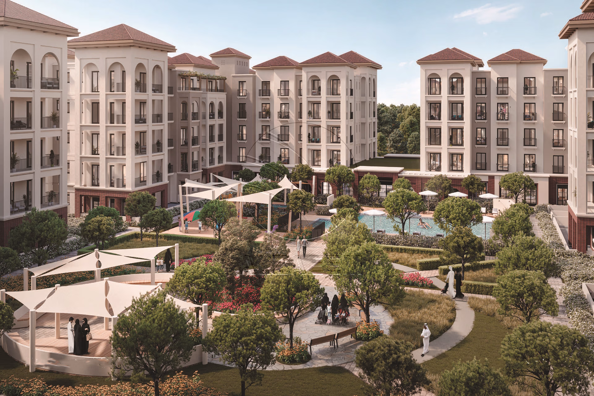 GRANADA at Bloom Living is situated in Zayed City, conveniently close to Abu Dhabi International Airport.