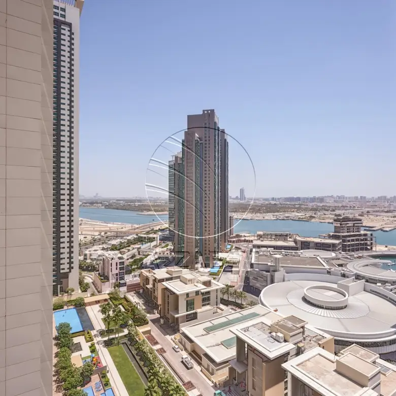 Apartment for sale in Burooj Views, Marina Square. Rented till 14/07/2026 | Price Dropped | High Floor | Balcony | Open kitchen with window
