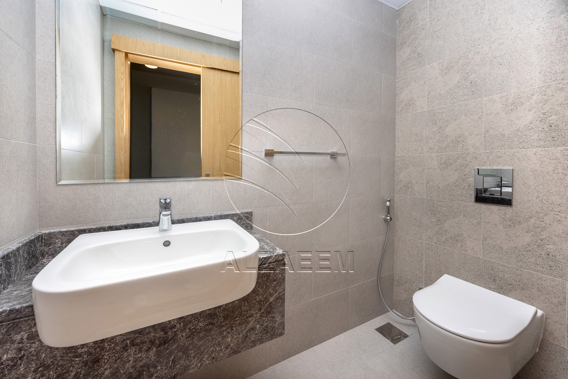 Apartment for Rent in Radiant Viewz Towers, City of Lights. Corner 3BR | Pool and Partial Mangrove Views