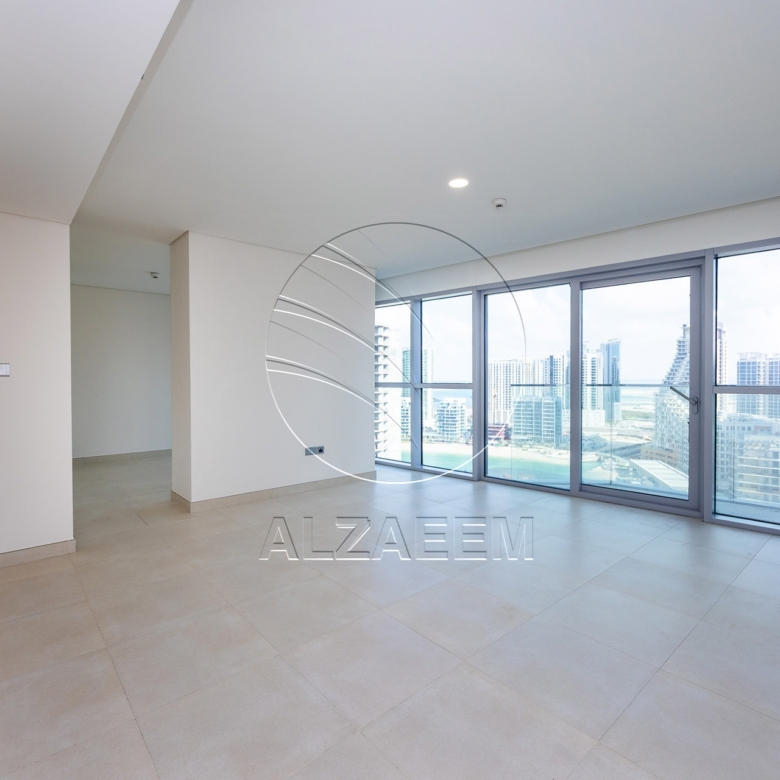 Apartment for Rent in Radiant Viewz Towers, City of Lights. Corner 3BR | Pool and Partial Mangrove Views