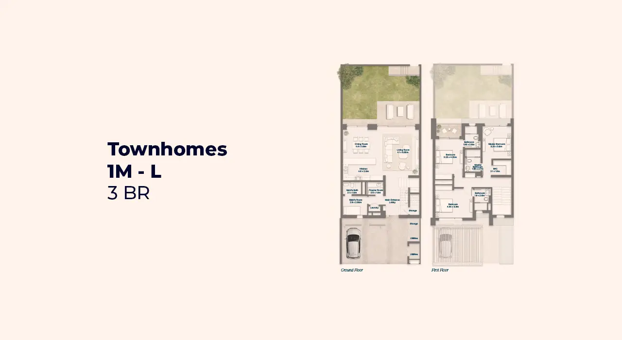 3BR Townhomes 1M L