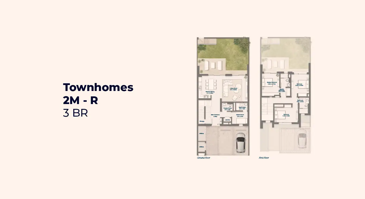 3BR Townhomes 2M R