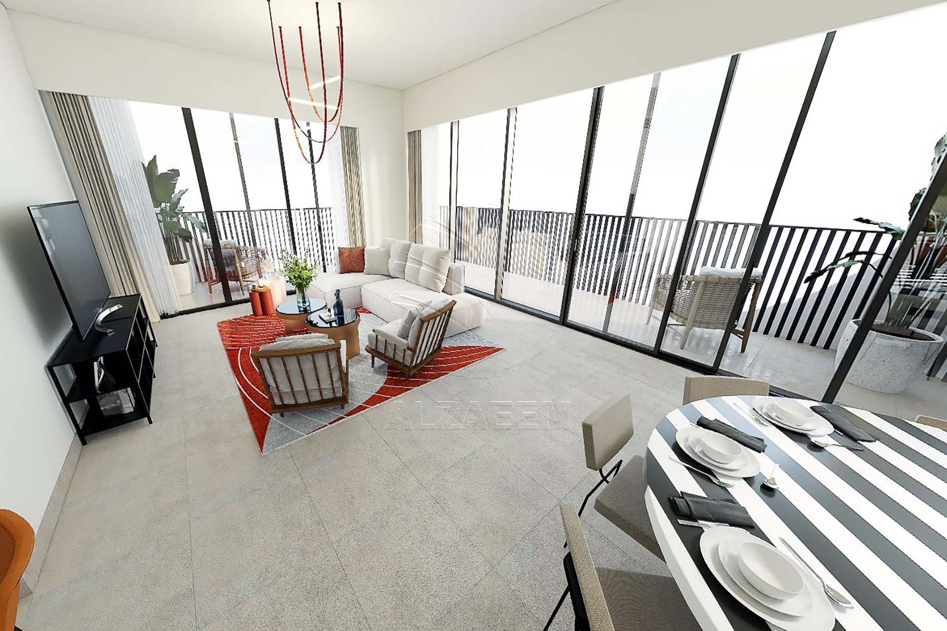 Künc 3 yataq otağı + xidmətçi otağı | Aşağı mükafat | 2 balkon