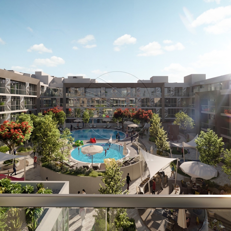 Townhouse for sale in Plaza, Masdar City. Furnished Triplex Eco Friendly + Energy Efficient