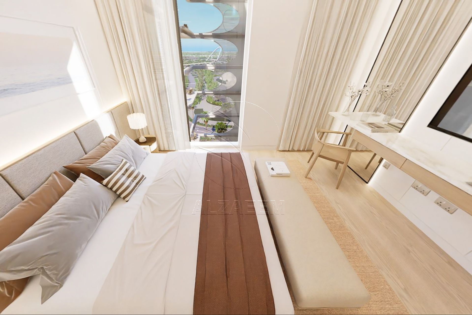 Apartment for sale in Fahid Beach Terraces, Fahid Island. Partial Sea View | LOW Premium | High Level