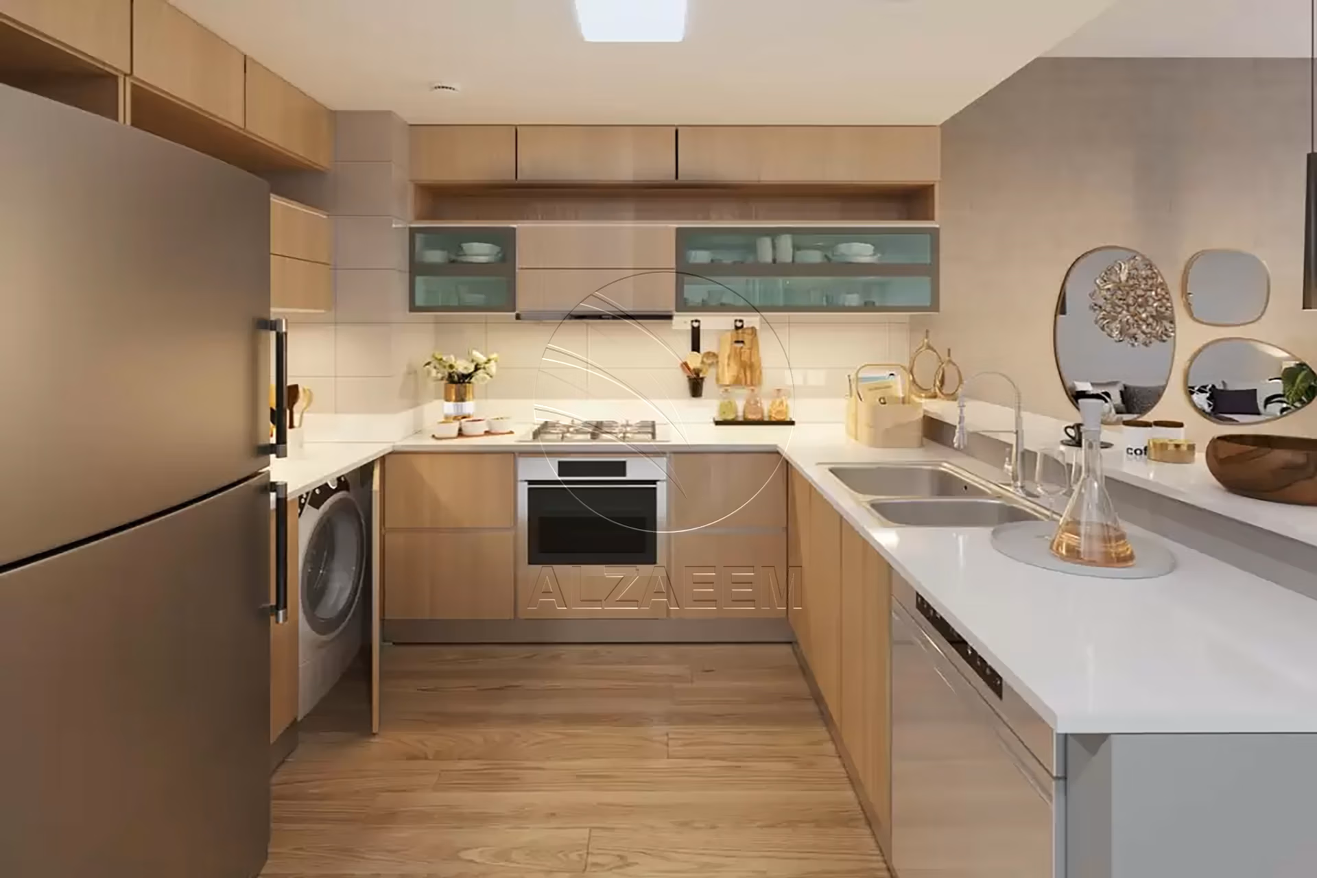 Townhouse for sale in Plaza, Masdar City. Furnished Triplex Eco Friendly + Energy Efficient