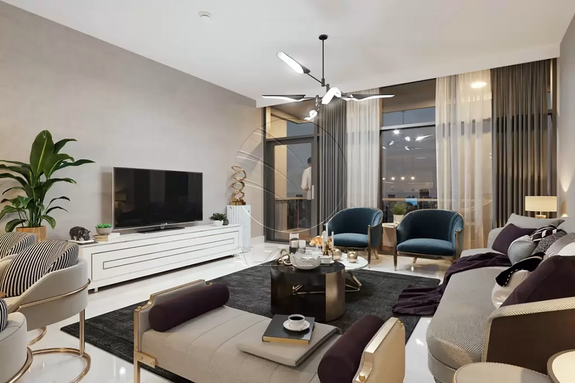 Apartment for sale in Reportage Plaza 2, Masdar City. Furnished | Facing Community | Handing Over Soon