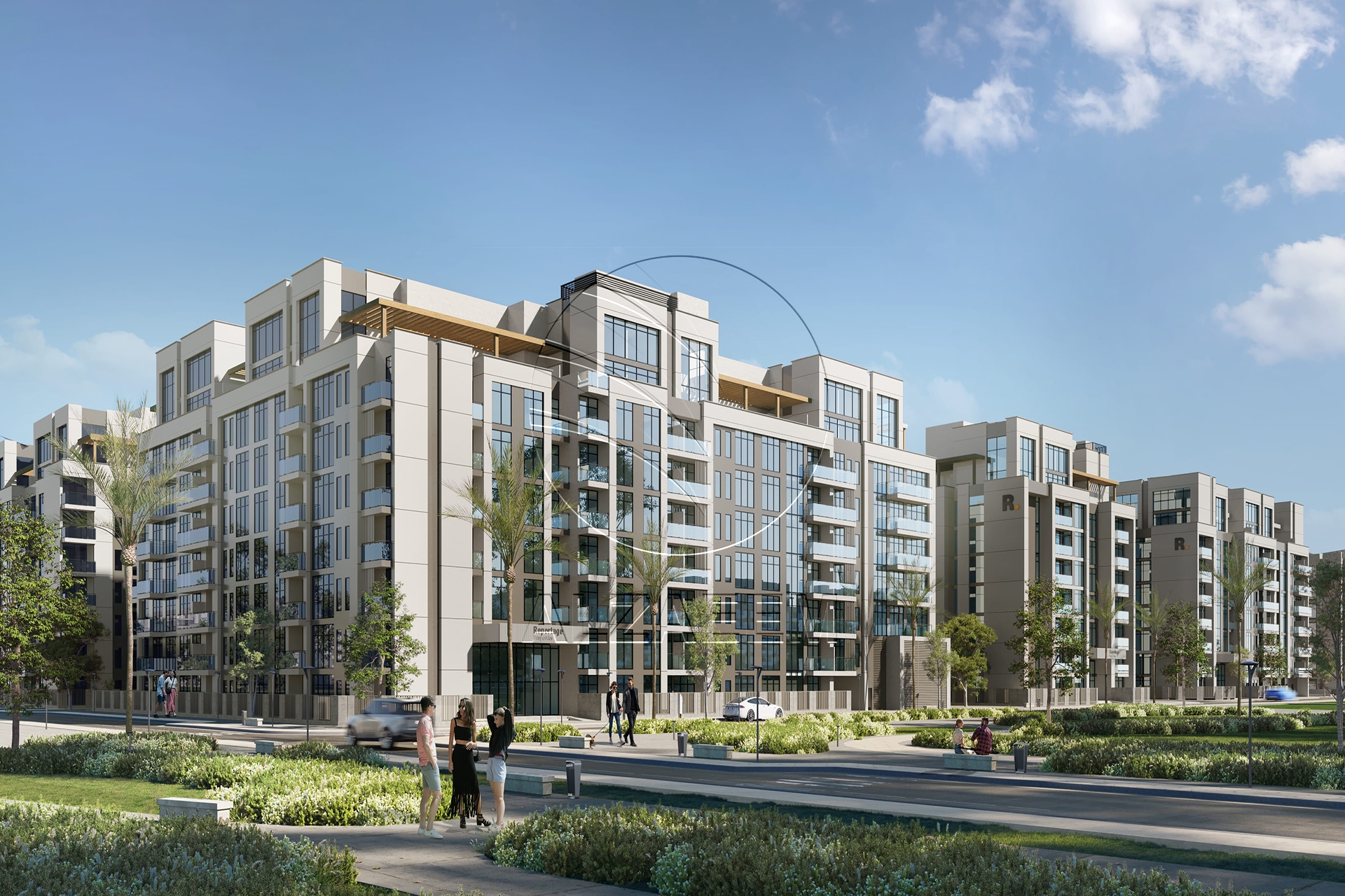 Modern Design | with Balcony | Road View. Apartment for sale in Royal Park, Masdar City