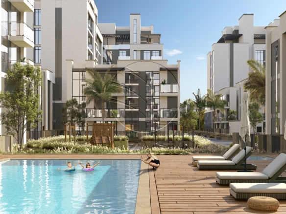 Modern Design | with Balcony | Road View. Apartment for sale in Royal Park, Masdar City