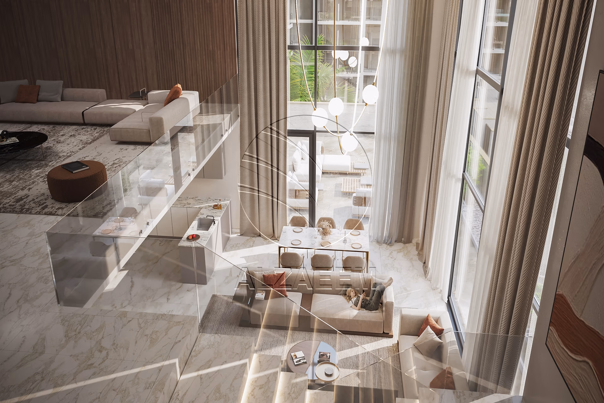 Modern Design | with Balcony | Road View. Apartment for sale in Royal Park, Masdar City