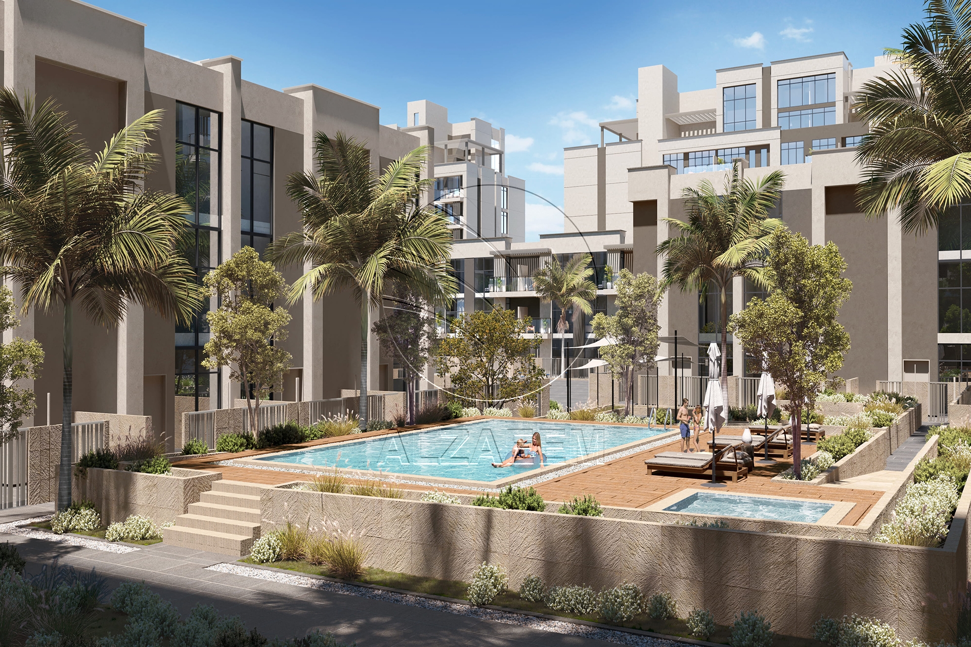 Modern Design | with Balcony | Road View. Apartment for sale in Royal Park, Masdar City