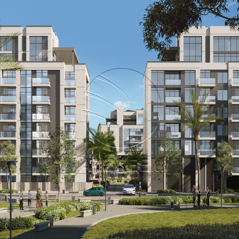 Modern Design | with Balcony | Road View. Apartment for sale in Royal Park, Masdar City