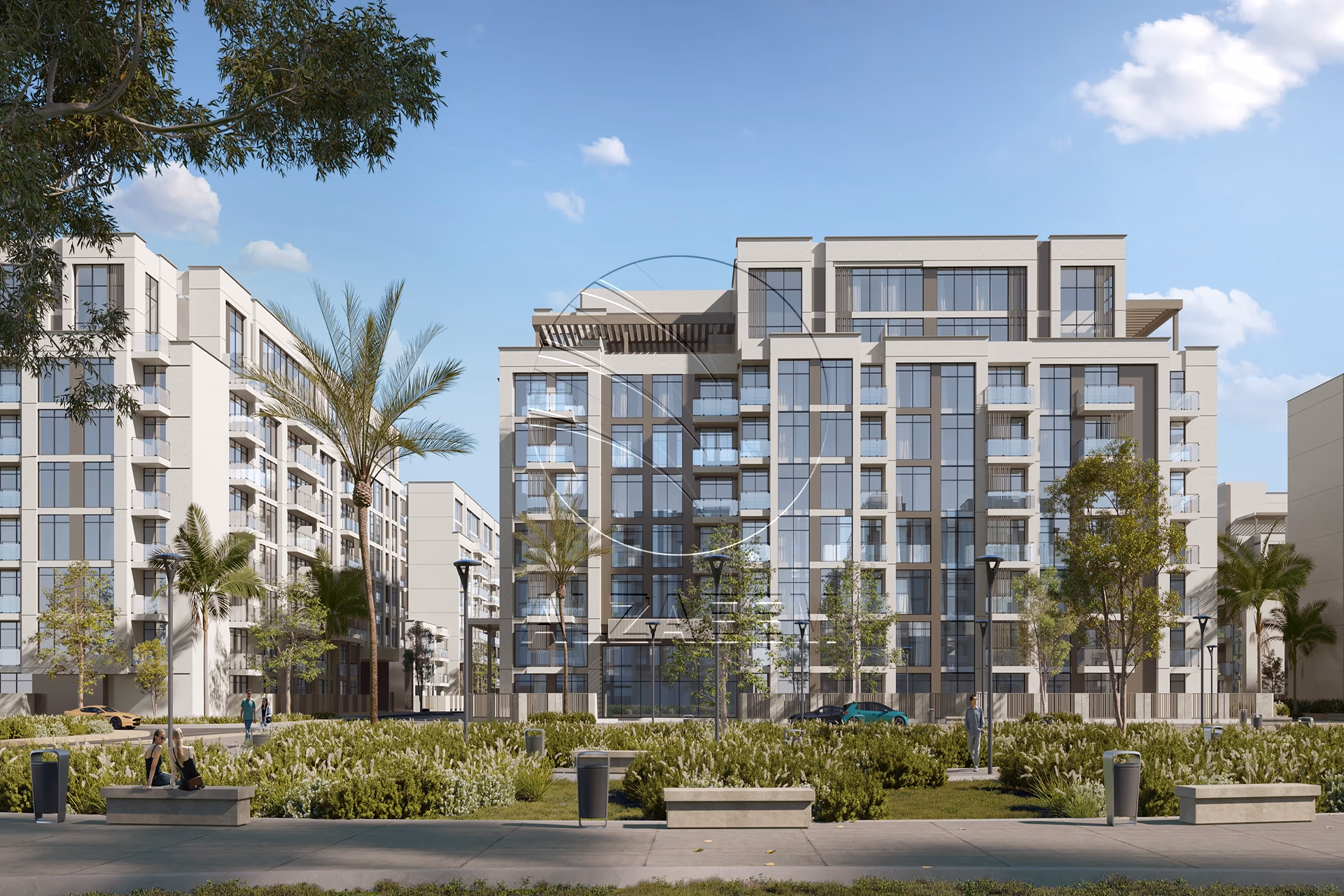Modern Design | with Balcony | Road View. Apartment for sale in Royal Park, Masdar City
