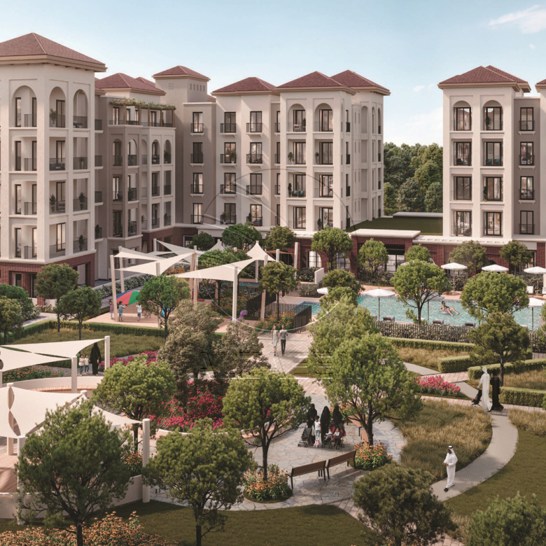 Apartment for Sale in Bloom Living, Zayed City (Khalifa City C). 254 SqM | Corner | Spacious Terrace + Garden