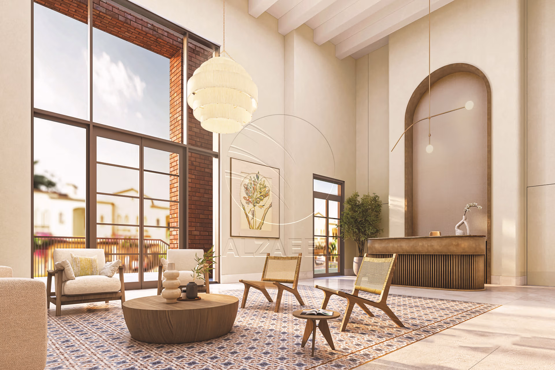 Apartment for Sale in Bloom Living, Zayed City (Khalifa City C). 254 SqM | Corner | Spacious Terrace + Garden