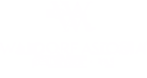 waldorf logo white en