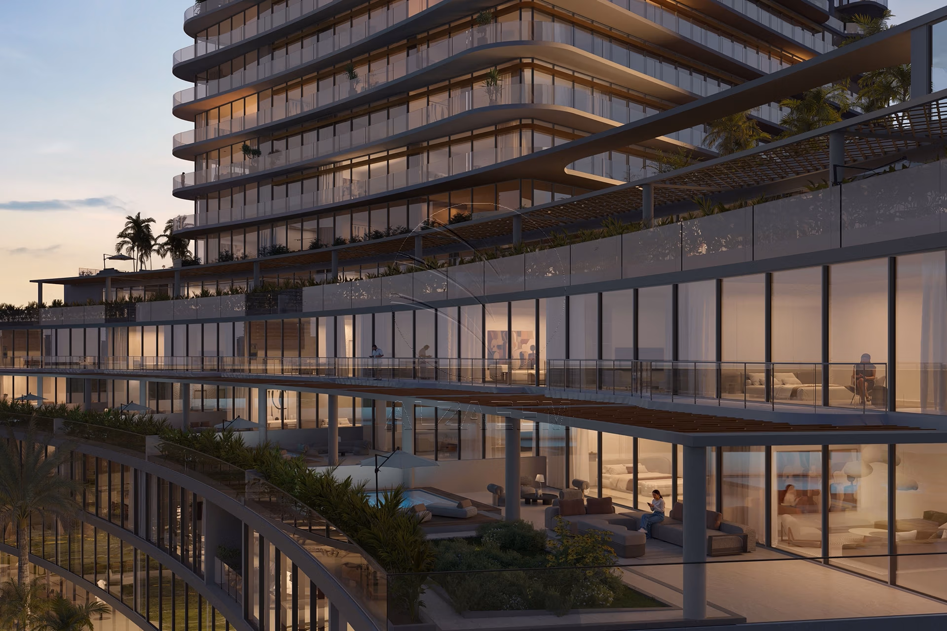 Modern Design| Park and Partial Sea View. Apartment for sale in Radiant Elite Tower, City of Lights, Al Reem Island