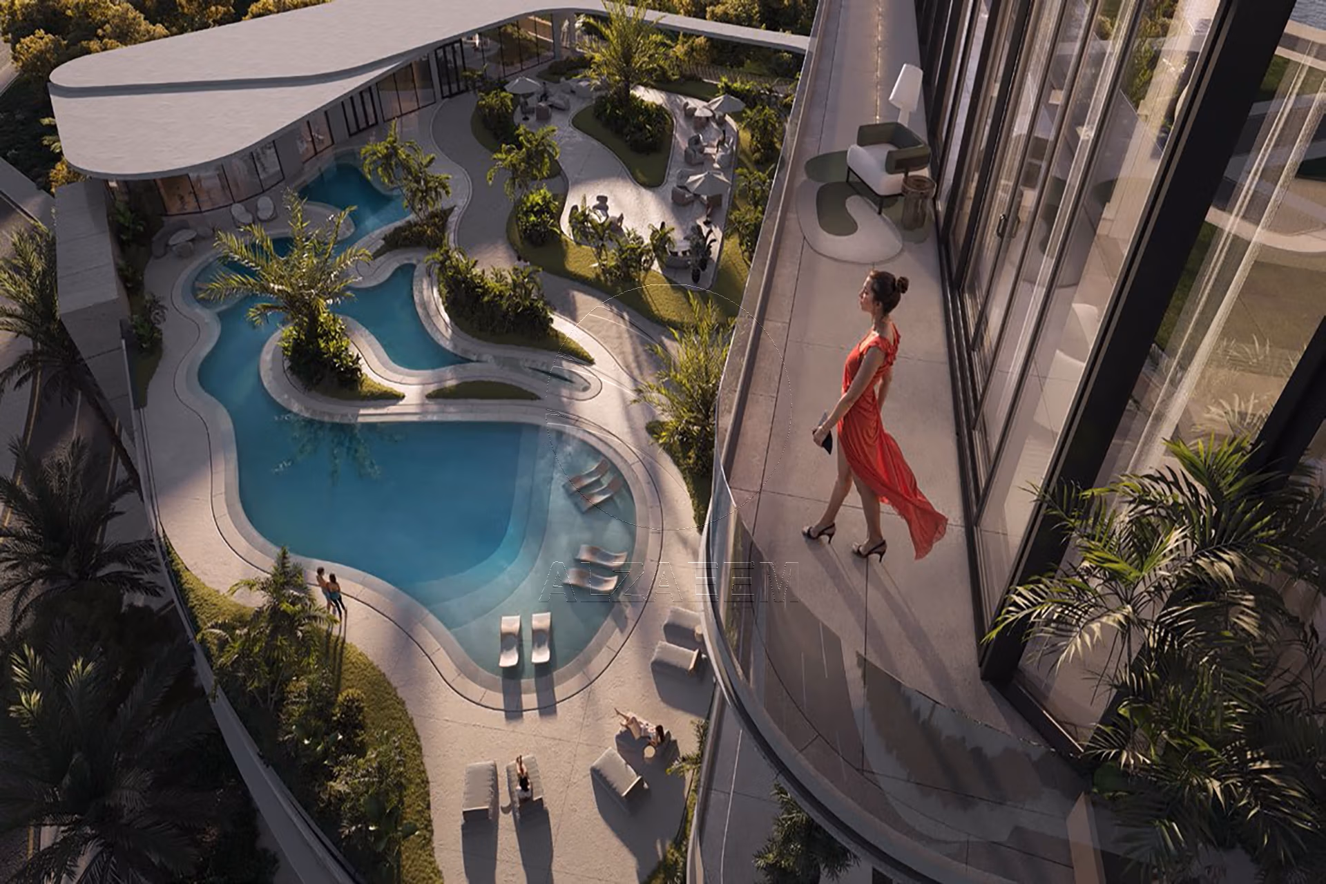 Modern Design| Park and Partial Sea View. Apartment for sale in Radiant Elite Tower, City of Lights, Al Reem Island