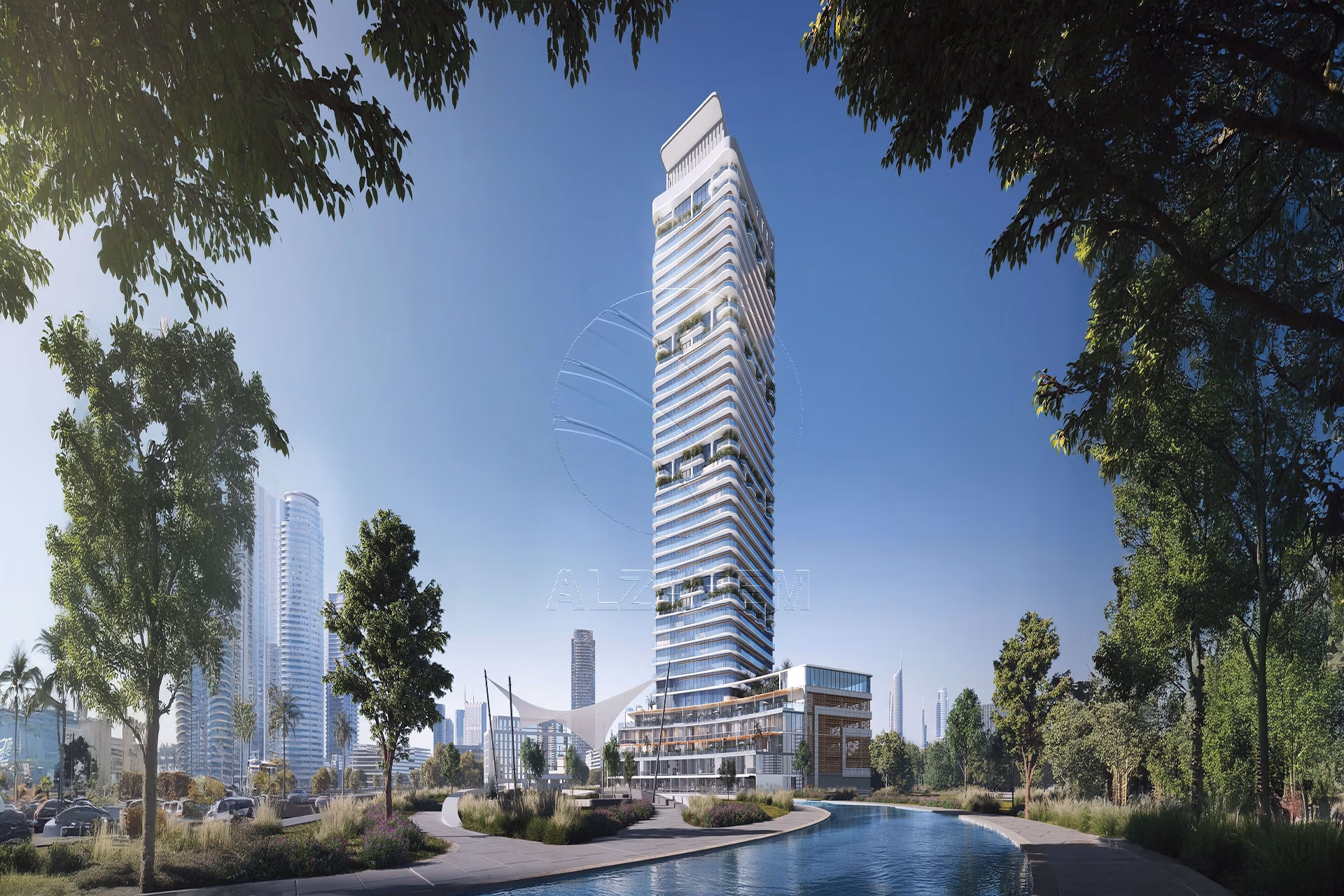 Modern Design| Park and Partial Sea View. Apartment for sale in Radiant Elite Tower, City of Lights, Al Reem Island