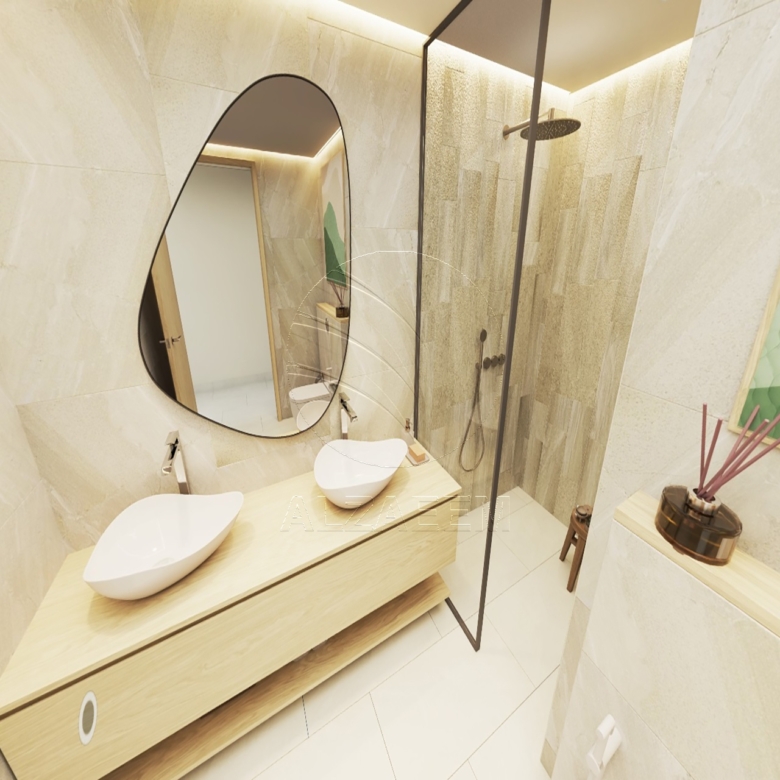 Corner 2BR with Big Terrace Facing the Garden. Apartment for sale in Yas Riva Residences, Yas Island