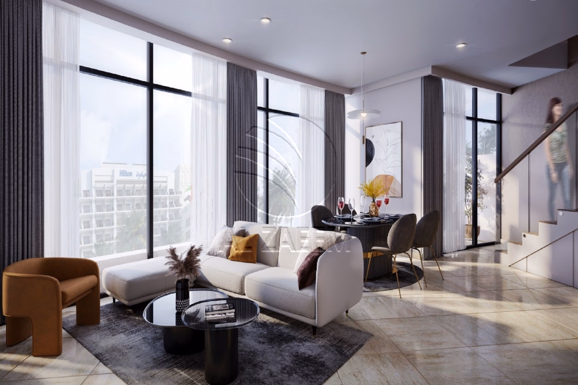 Apartment for sale in Diva, Yas Island. Furnished | Price Dropped | Parking | Pool View