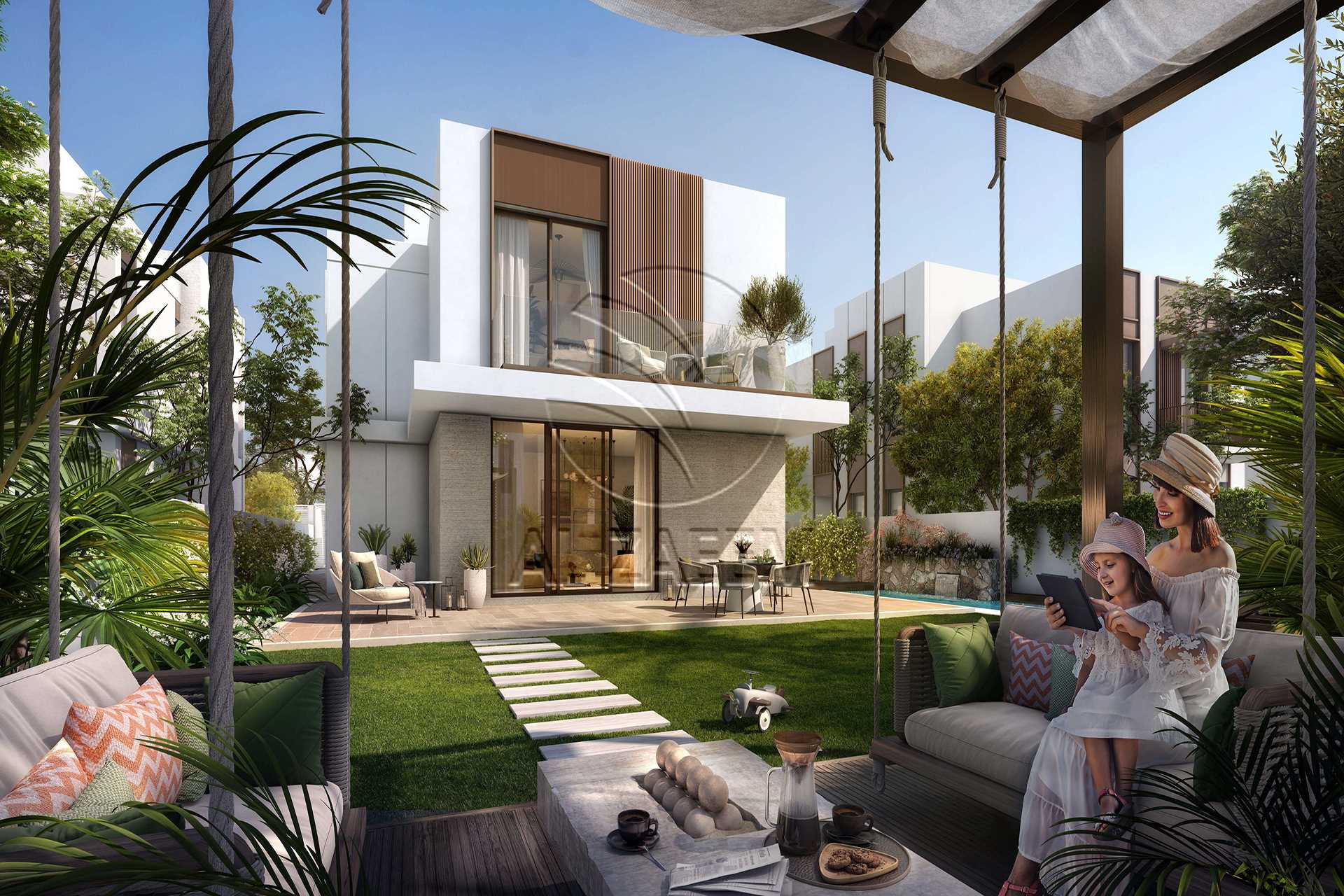 Künc Qoşa Sıralı Villa | Əla Məkan. Fay Al Reeman II, Al Shamkha-da satılıq villa
