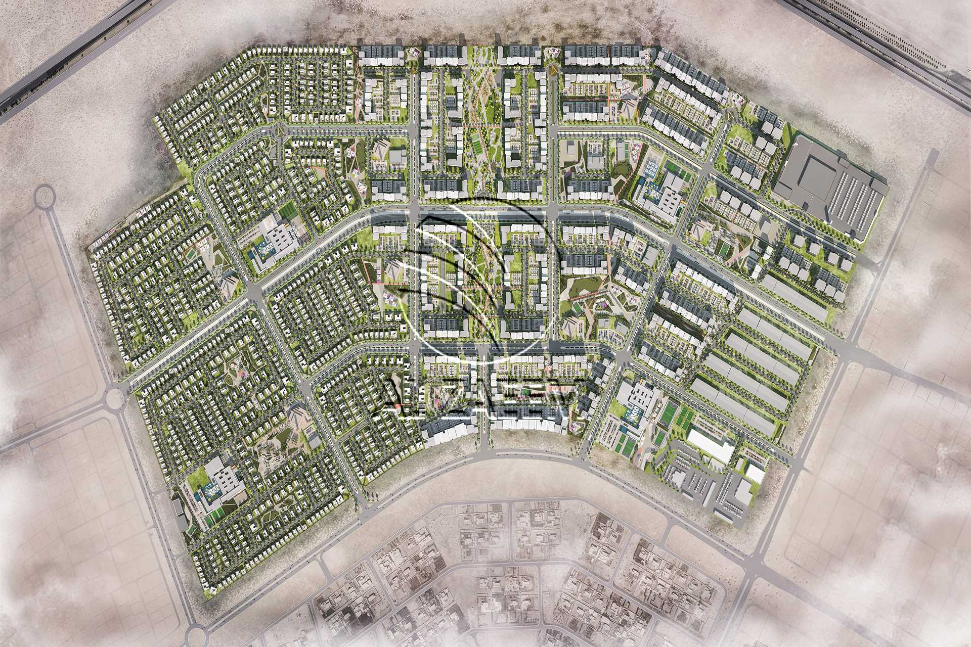 Single row | 1019 Sqm | Near the Community. Land for sale in Alreeman II, Al Shamkha