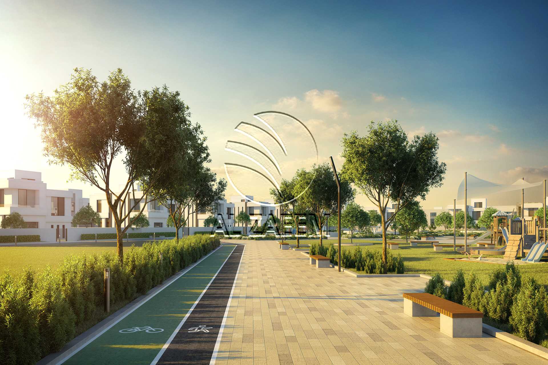Single row | 1019 Sqm | Near the Community. Land for sale in Alreeman II, Al Shamkha