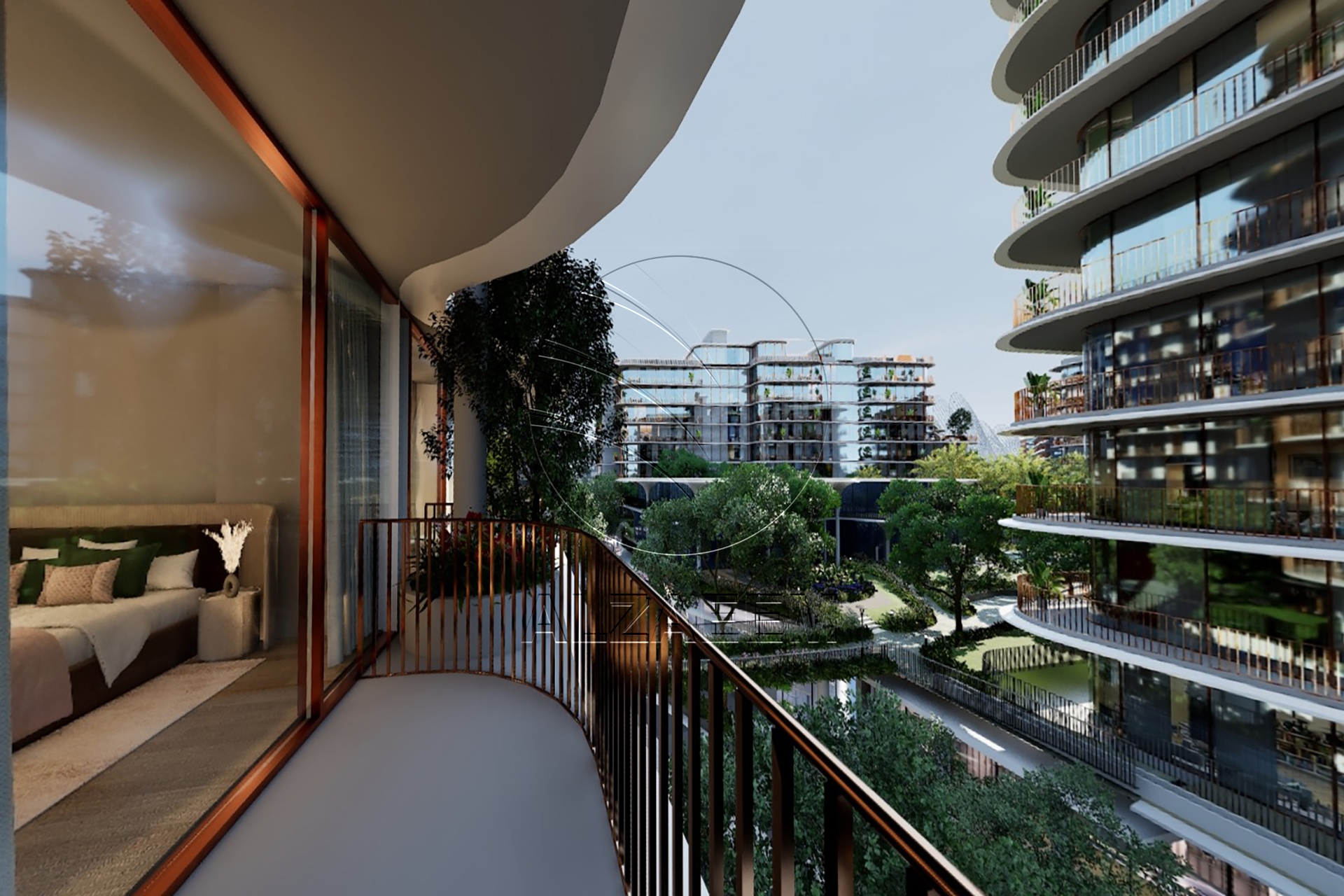 Huge Size 1BR - Mid Level | Community View