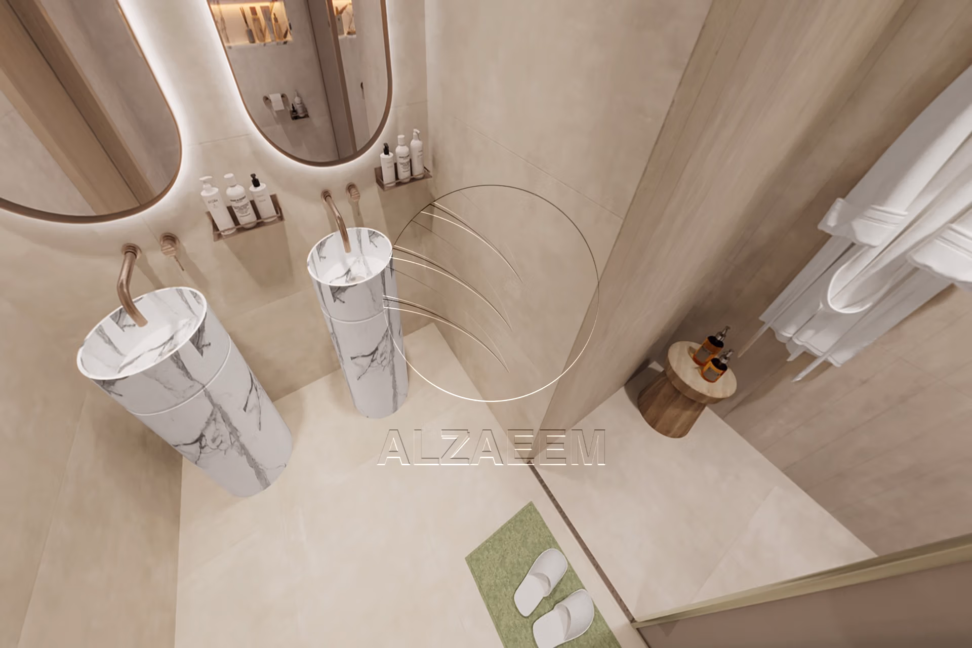 Huge Size 1BR - Mid Level | Community View