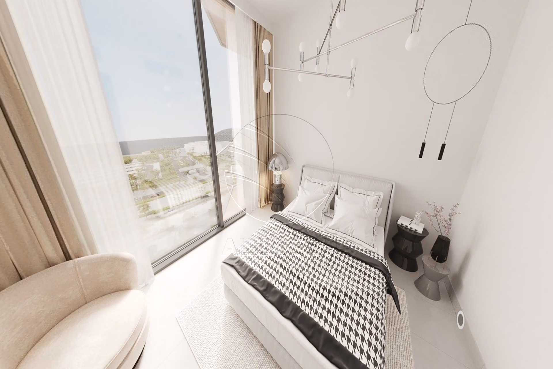 Elegant and Premium Finishing | Full Louvre View. This elegant studio offers a refined lifestyle surrounded by world-class architecture, art, and waterfront serenity.