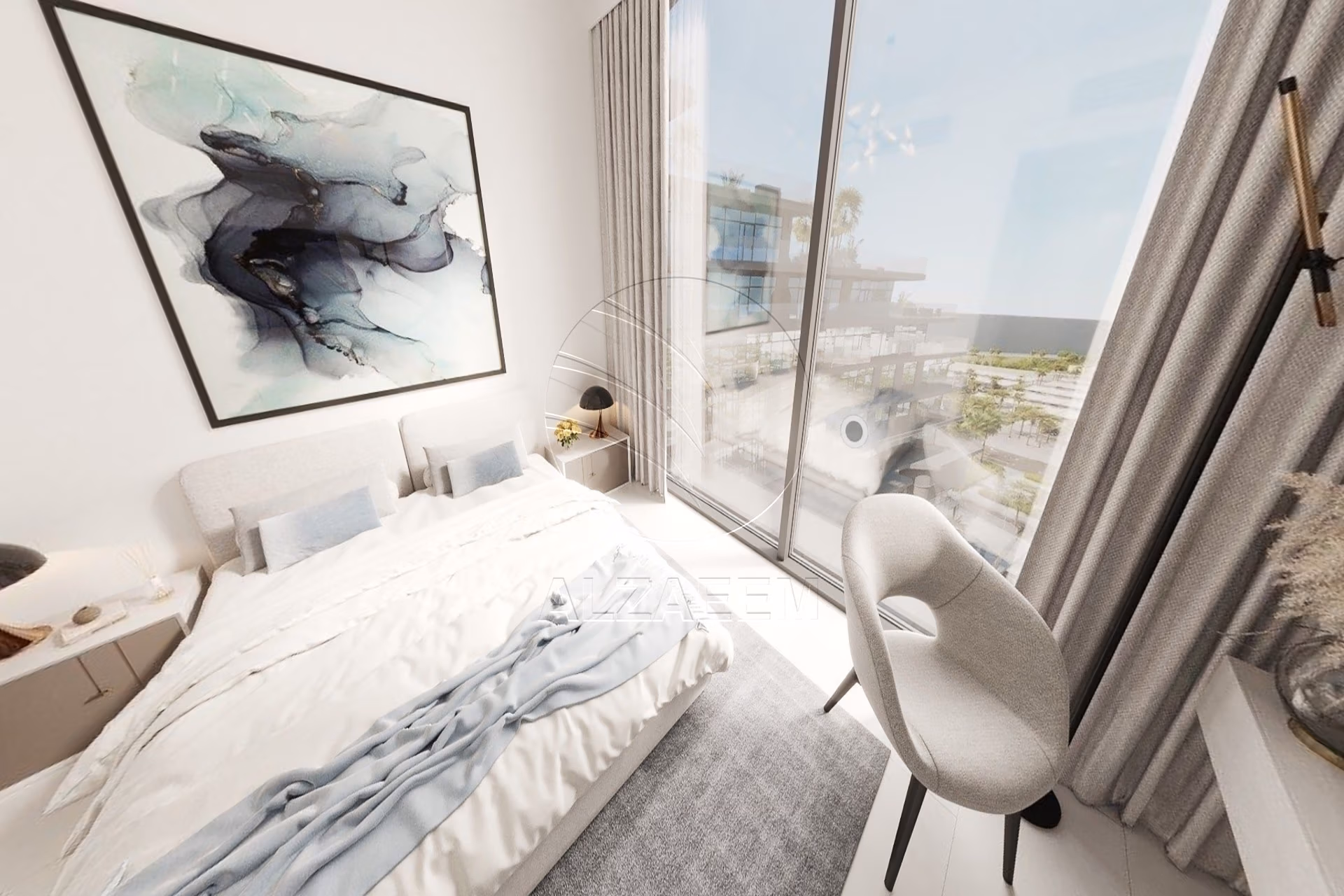Elegant and Premium Finishing | Full Louvre View. This elegant studio offers a refined lifestyle surrounded by world-class architecture, art, and waterfront serenity.