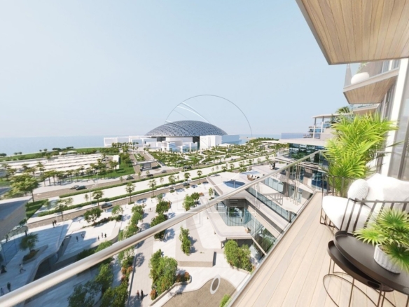 Elegant and Premium Finishing | Full Louvre View. This elegant studio offers a refined lifestyle surrounded by world-class architecture, art, and waterfront serenity.